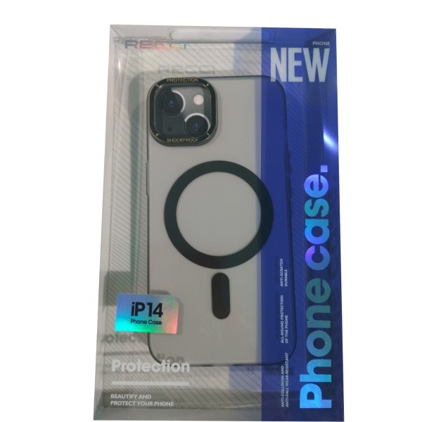 RECCI IPhone14  Glaze  Magnetic Phone Case (RPC-A143) Black