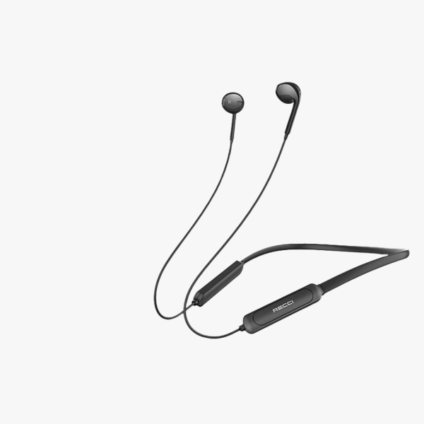 RECCI Neck mounted Bluetooth headset (REP-W09) Black